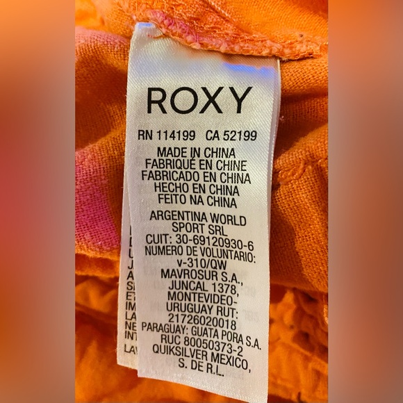๐5/$50 Roxy Orange Drawstring Elastic Waist Lounge Pants - Picture 5 of 8